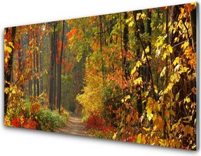 Panel Szklany Złota Jesień w Lesie