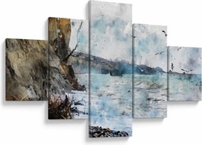 Obraz - Rafa, akwarela (125x70 cm)