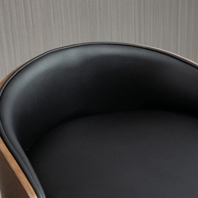 HOMCOM Zestaw 2 stołków barowych obrotowych z regulacją wysokości i podnóżkiem drewno | Aosom PL