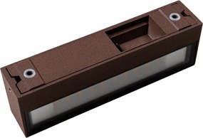 Industrialna lampa ścienna rdzawo-brązowa z LED IP65 - Steph