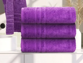 Ręcznik kąpielowy Classic 70 x 140 cm fioletowy, 100% bawełna