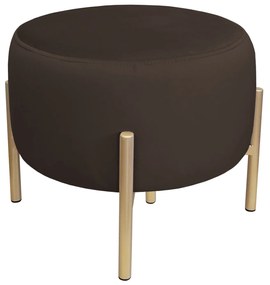 Pufa OLA LOFT ławka podnóżek metal złota MG05