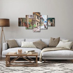 Obraz filipińskiej wioski, Azja (125x70 cm)