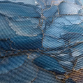 Obraz - Niebieski zróżnicowany marmur (70x50 cm)