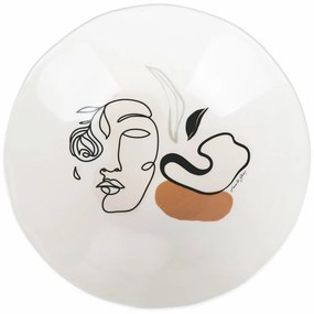 Ceramiczna misa sałatkowa VDE Tivoli 1996 Face to Grey, ø 31,5 cm