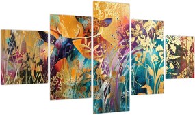 Obraz - Abstrakcyjny obraz natury (125x70 cm)