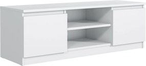 Szafka RTV stojąca NUDO 138,6 cm do Salonu pod Telewizor - Biały