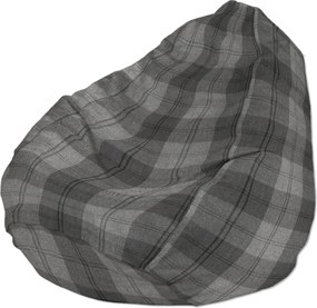 Worek do siedzenia kolor szary tkanina strukturalna, wzorzysta