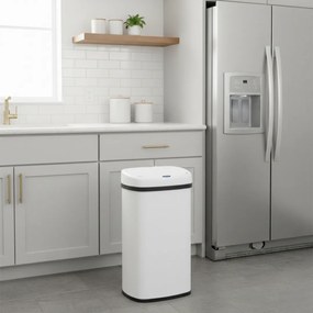 Kosz na śmieci DEUS z czujnikiem, 58 litrów, biała Jurhan