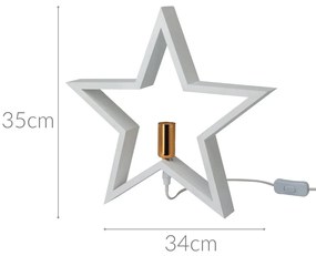 Lampka bożonarodzeniowa STAR, 35 cm