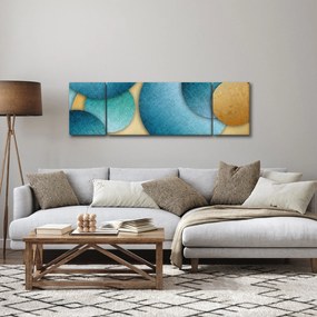 Obraz kręgów abstrakcji (170x50 cm)