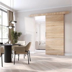 MINIO go for it, Drzwi przesuwne wewnętrzne CLEAN B 96 cm  w kolorze dąb sonoma