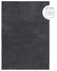 Ciemnoszary dywan z włókien z recyklingu odpowiedni do prania 80x150 cm Fluffy – Flair Rugs