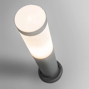 Lampa zewnętrzna na słupie antracytowa 45 cm IP44 - Rox z kołkiem gruntowym i przepustnicą kablową