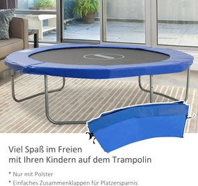 Outsunny Osłona na Sprężyny do Trampoliny 244cm Akcesoria Bezpieczeństwa Kolor Niebieski | Aosom PL