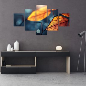 Obraz - Tekstura liści (125x70 cm)