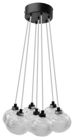 LAMPA SUFITOWA MS020-7CP Czarna