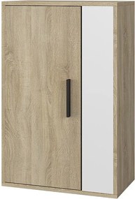 Szafka ścienna sonoma/biały 50.1x28.3x78.4 berno