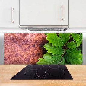 Panel Szklany do Kuchni Szlachetne Liście Dębu