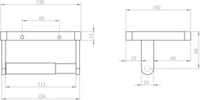 Uchwyt na papier toaletowy SDLTPH