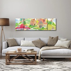 Obraz - Kolorowe miasteczko (170x50 cm)