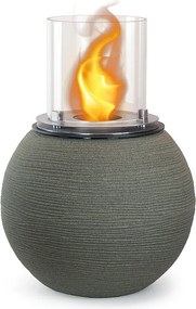 Kominek bioetanolowy, palenisko ogrodowe, wolnostojące, do użytku wewnątrz i na zewnątrz, BOTTICELLI Sage Green, śr. 40 x wys. 54