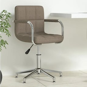 Obrotowe Biuro Krzesło Taupe Elegancki Design z Optymalnym Komfortem