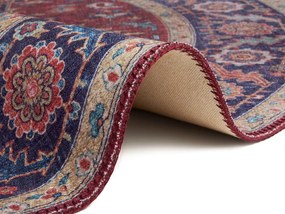 Dywan klasyczny orientalny Asmar śliwkowo-czerwony koło 160 cm x 160 cm