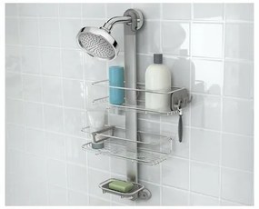 Simplehuman Regulowany uchwyt prysznicowy zpółkami