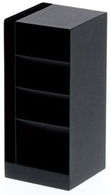 Czarny organizer biurowy YAMAZAKI Tower