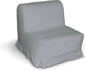 Pokrowiec na fotel Lycksele z kontrafałdami kolor szary tkanina strukturalna