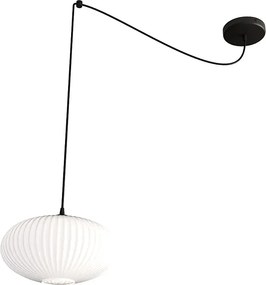 Nowoczesna lampa wisząca pająk z mlecznym kloszem - D169 B5-S43