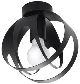 Czarna industrialna lampa sufitowa - A192-Fira