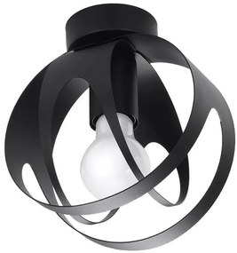 Industrialna czarna lampa sufitowa Z6-E40