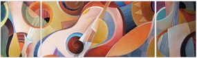 Obraz - Muzyczny abstrakt (170x50 cm)