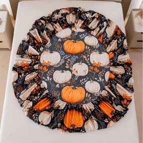 PrzytulneMieszkanie.pl Prześcieradło z mikrofibry MAGIC PUMPKIN kolorowe 180x200 cm