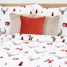 4Home Pościel mikroflanela Stag & Bows, 140 x 220 cm, 70 x 90 cm