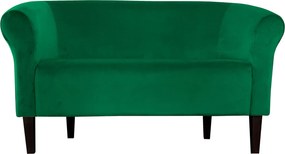 Sofa Milo tkanina Welur wygodna sofa tapicerowana do salonu i poczekalni : Kolor nogi - Venge, Kolor tkaniny - VELVET - MG25, Typ tkaniny - Velvet, Wysokość nogi - 20 cm