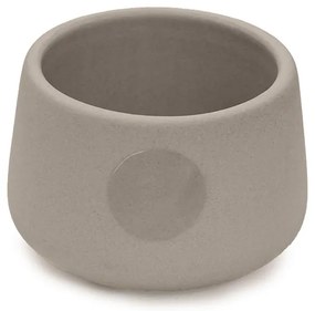 Jasnoszary kamionkowy świecznik LIGHT GRAY