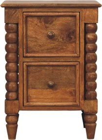 Artisan Furniture Lite drewno Szafka Nocna Barley Twist z 2 Szufladami