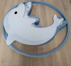 Plafon lampa LED sufitowa AT90-DELFIN NIEBIESKI