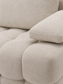 Kanapa Tuko rozkładana z pojemnikiem - beżowa tkanina hydrofobowa Murano 833