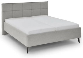 Jasnoszare łóżko dwuosobowe 200x200 cm Paulo – Meise Möbel