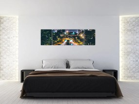 Obraz miasta nocą (170x50 cm)