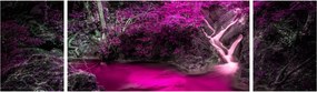 Obraz - Różowy las (170x50 cm)