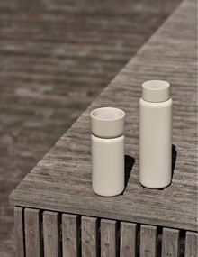 Beżowy kubek termiczny ze stali nierdzewnej 400 ml Singles – Zone