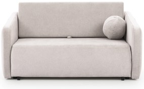 Sofa Zeldia 155 z funkcją spania - jasno szary szenil hydrofobowy Spring 1104