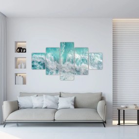 Obraz - Widok na fale oceanu (125x70 cm)