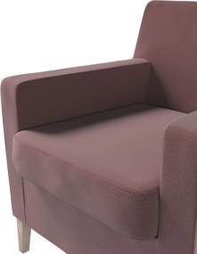 Pokrowiec na fotel Karlstad kolor fioletowy tkanina welwetowa