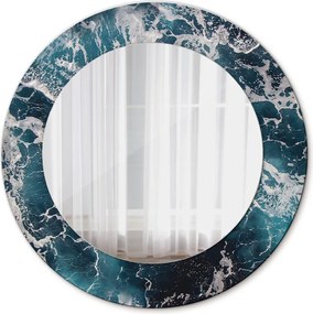 Lustro dekoracyjne okrągłe Burzliwe morze